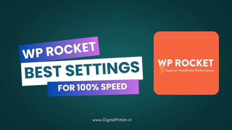WP Rocket Page Speed Optimization for WordPress {Best Settings}