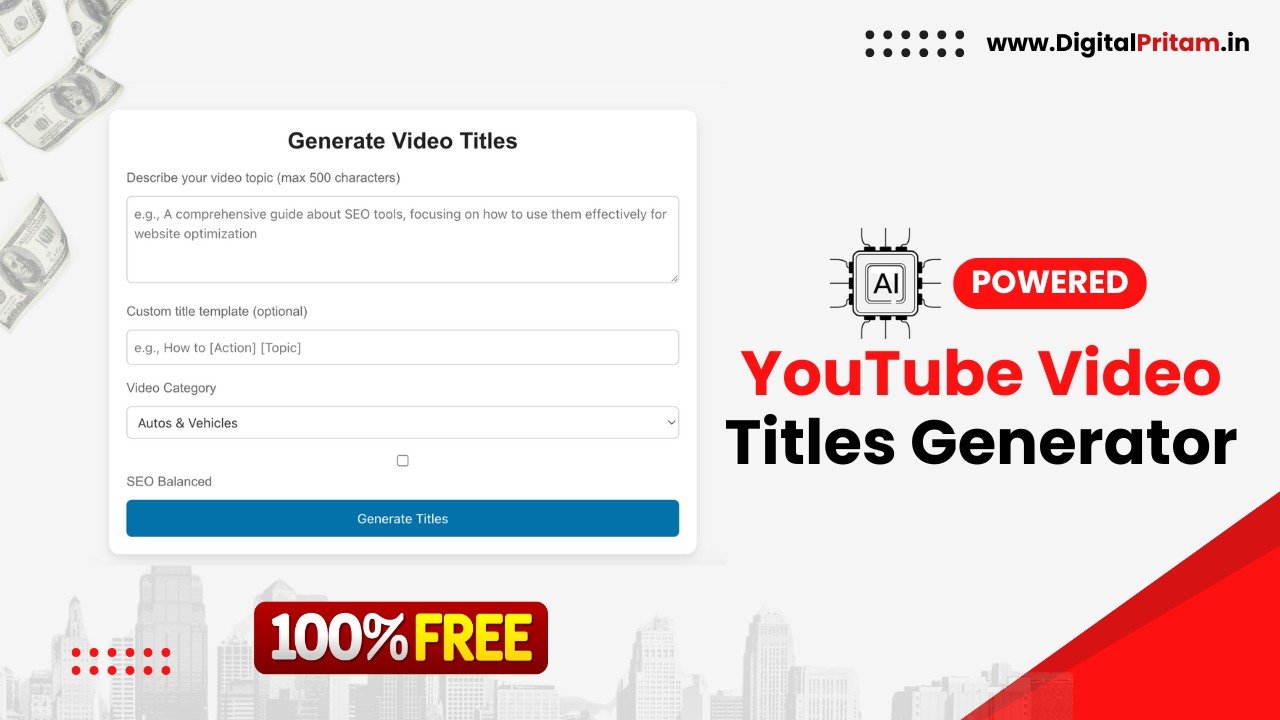 AI YouTube Video Title Generator