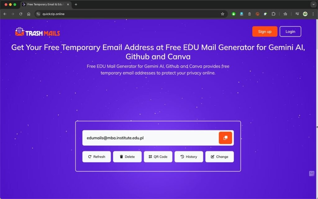 Best edu temp mail quickzip website  - FREE Google GEMINI AI Pro + 2TB Google Drive Storage for 15 Months Working Method