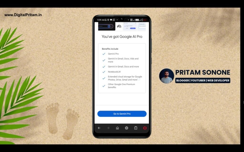 successfully activated gemini ai pro  - FREE Google GEMINI AI Pro + 2TB Google Drive Storage for 15 Months Working Method